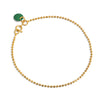 ENAMEL Copenhagen Bracelet, Ball Chain Bracelets 42 Petrol Green