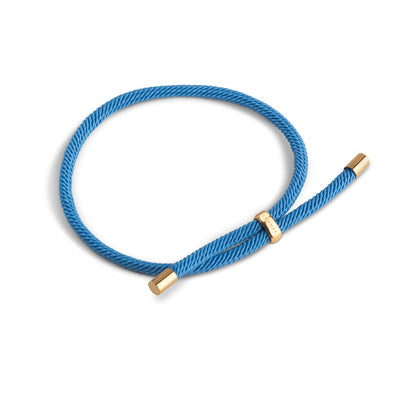 ENAMEL Copenhagen Bracelet, Color Cord Bracelets Steel Blue
