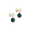 ENAMEL Copenhagen Earrings, Columba Earrings Petrol Green