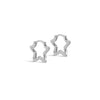 ENAMEL Copenhagen Hoops, Organic Star Small Earrings Silver Plated