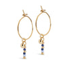 ENAMEL Copenhagen Hoops, Petra Dangle Earrings Moon Tide