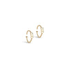 ENAMEL Copenhagen Hoops, Twistie drop Earrings 925S/GP