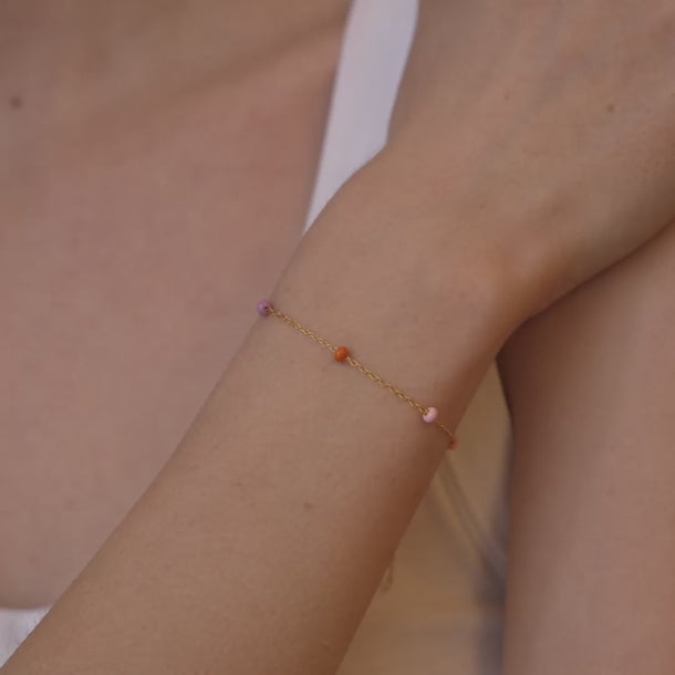 ENAMEL Copenhagen Bracelet, Lola Bold Bracelets Blush