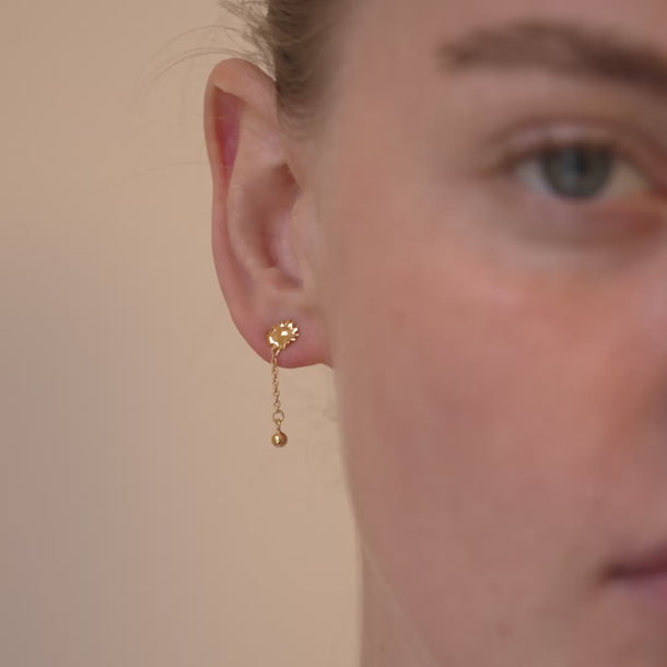 ENAMEL Copenhagen Earrings, Sunshine Drop Earrings 925S/GP