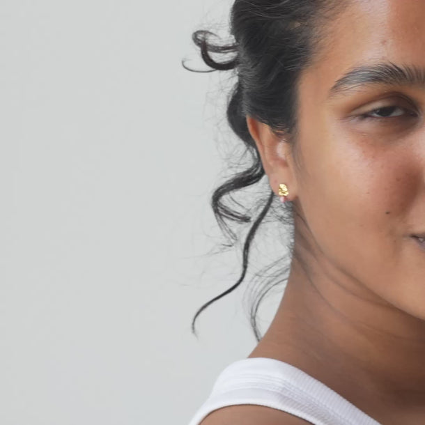 ENAMEL Copenhagen Studs, Mio Earrings Powder Pink