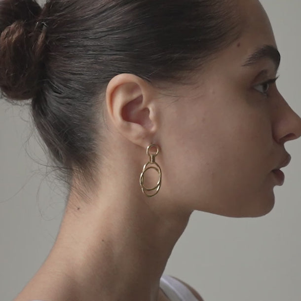 ENAMEL Copenhagen Earrings, Carina Earrings 925S/GP