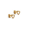 ENAMEL Copenhagen Studs, Organic Heart Earrings 925S/GP/M